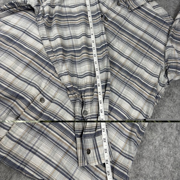 Ermenegildo Zegna Button Up Dress Shirt Plaid Long Sleeve Mens Size Medium - Picture 7 of 8